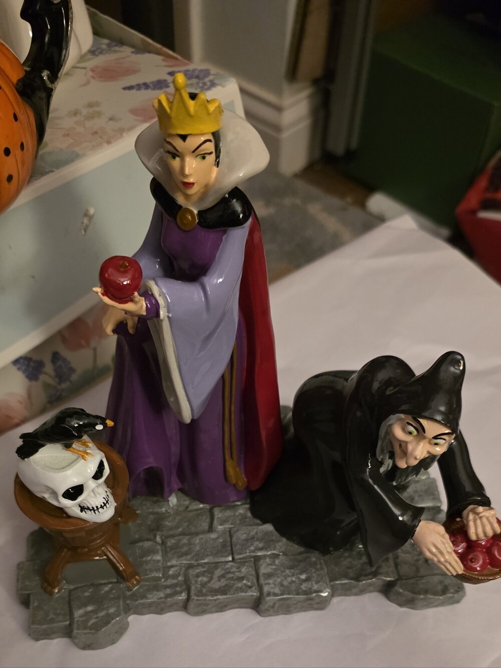 Villians Halloween Evil Witch Figurine Set - Purple, Black, Red